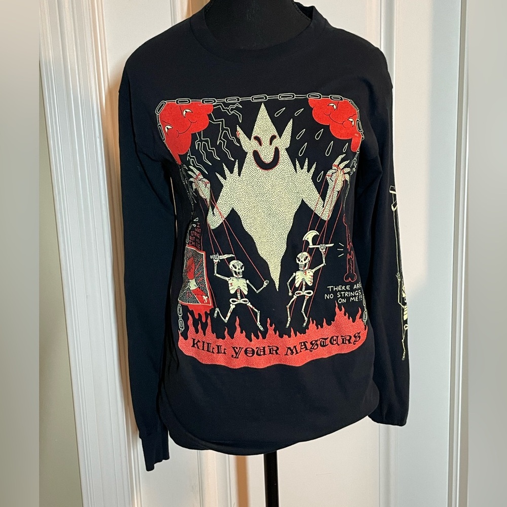 Wizard of Barge Long Sleeve Black Shirt “Kill Your Masters” Print